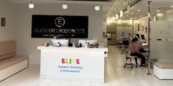 Elite Pediatrics in Fairfax, VA showing reception area