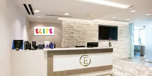 Elite Pediatrics in Falls Church, VA showing reception area